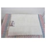 Taupe Mohawk Home Double Striped Bath Rug (Minor discoloration on the front, see photos)