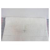Taupe Mohawk Home Double Striped Bath Rug (Minor discoloration on the front, see photos)
