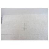 Taupe Mohawk Home Double Striped Bath Rug (Minor discoloration on the front, see photos)