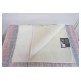 Taupe Mohawk Home Double Striped Bath Rug (Minor discoloration on the front, see photos)