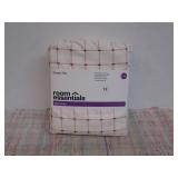 Room Essentials Queen, Brushed for Softness Microfiber, Pink Grid Sheet Set