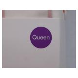 Room Essentials Queen, Brushed for Softness Microfiber, Pink Grid Sheet Set