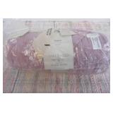 Threshold Studio McGee Floral Block Print Jacquard Throw Purple/Cream