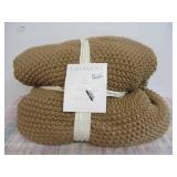 King Size Chunky Knit Bed Blanket -Casaluna