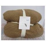 King Size Chunky Knit Bed Blanket -Casaluna