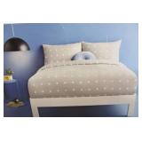 3 Piece Cotton Blend Sateen King Duvet Cover Set