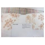 Room Essentials Full/Queen Satin Quilt Copper, Floral Sateen Coverlet.