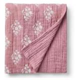 Threshold Studio McGee Floral Block Print Jacquard Throw Purple/Cream