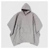 Room Essentials Quilted Wearable Blanket - Gray