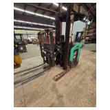 2006 Mitsubishi ESR18N Stand Up Reach 36V Forklift