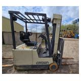 1993 Crown 30SCTT 36 Volt Electric Forklift - Parts or Repair