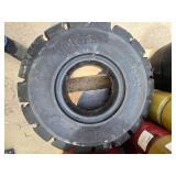 Lot of New / Old Stock Forklift Tires & Wheels - various styles & sizes