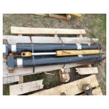 4 - Pallets of Misc. Hydraulic Cylinders & 2  Leaf Springs