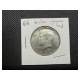 1966 Silver Kennedy Half Dollar