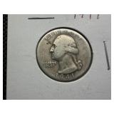 1941 Silver Washington Quarter
