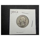 1942 Silver Washington Quarter