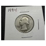 1944 Silver Washington Quarter