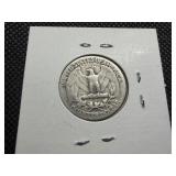 1952 D Silver Washington Quarter