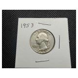 1953 Silver Washington Quarter