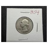 1954 Silver Washington Quarter