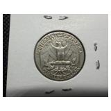 1958 D Silver Washington Quarter