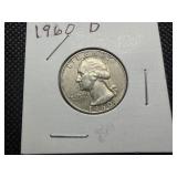 1960 D Silver Washington Quarter