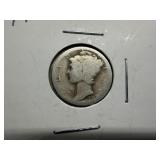 1917 S Silver Mercury Dime