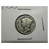 1935 Silver Mercury Dime