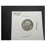 1935 Silver Mercury Dime