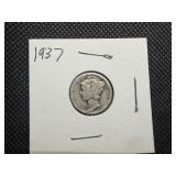 1937 Silver Mercury Dime