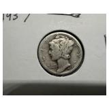 1937 Silver Mercury Dime