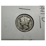 1941 D Silver Mercury Dime