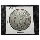 1887 O Morgan Silver Dollar
