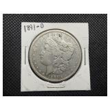 1891 O Morgan Silver Dollar