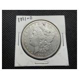 1891 O Morgan Silver Dollar