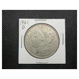1921 D Morgan Silver Dollar