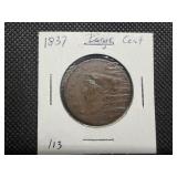 1837 Large Cent
