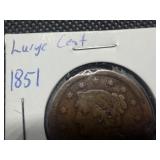 1851 Large Cent