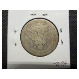 1908 D Barber Silver Half Dollar