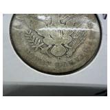 1908 D Barber Silver Half Dollar