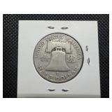 1952 D Franklin Silver Half Dollar