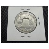 1952 D Franklin Silver Half Dollar