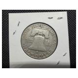 1960 D Franklin Silver Half Dollar