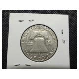 1962 D Franklin Silver Half Dollar
