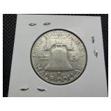 1962 D Franklin Silver Half Dollar