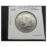 1966 Silver Kennedy Half Dollar
