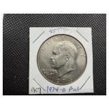 1974 D Ike Dollar Marked Proof When Purchased