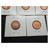 Seven Lincoln Memorial Pennies from the 90's and 00's Marked BU/Proof When Purchased