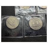 Five Bicentennial 1976 D Kennedy Half Dollars