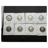 1980 S -1987 S Washington Quarters Some Marked BU (8 Coins)